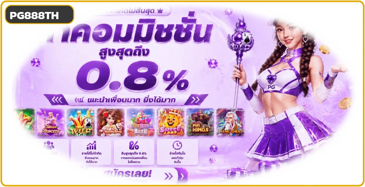 สล็อตออนไลน์ PG888TH พร้อมค่าย PG Soft
